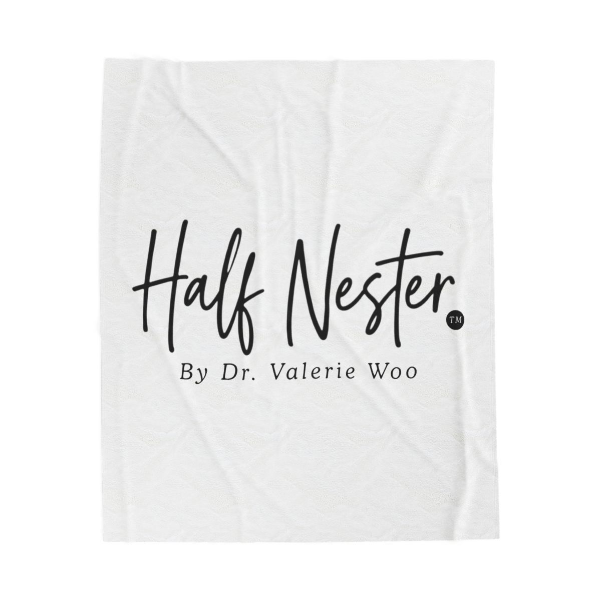 Half Nester Velveteen Plush Blanket | By Dr. Valerie Woo