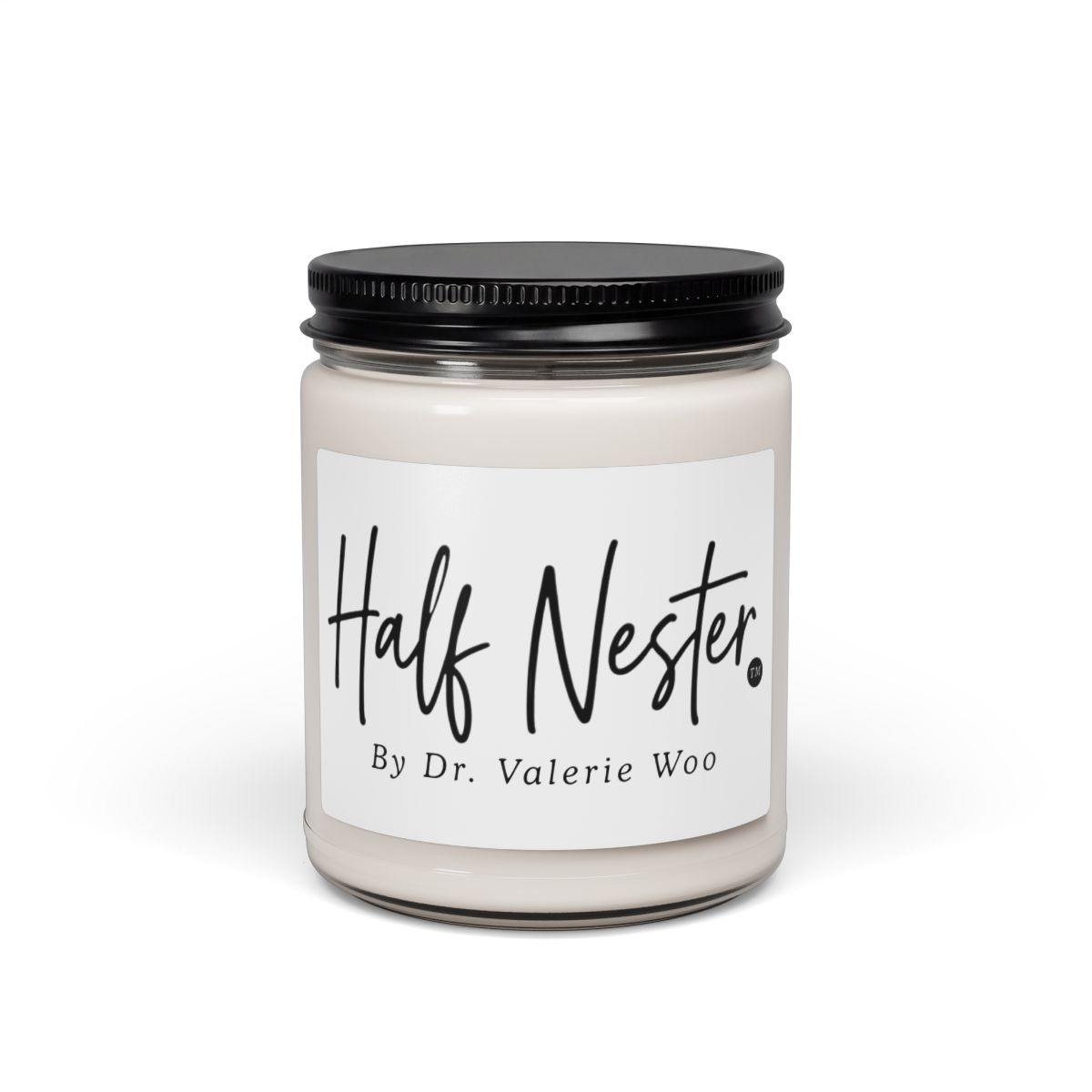 Half Nester candle | Scented soy jar candle, 9oz